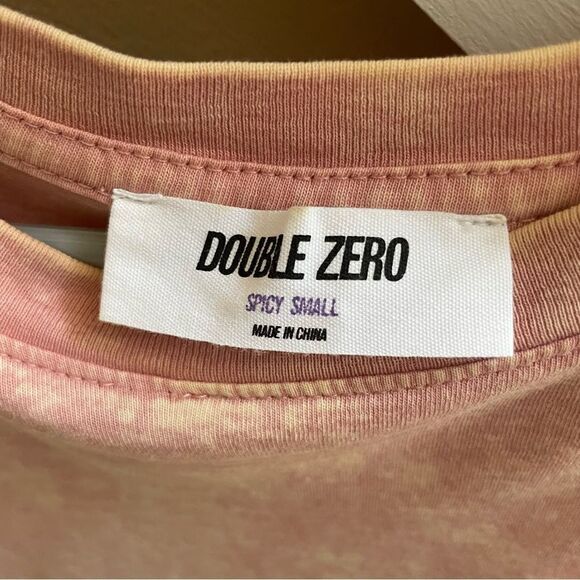 Double Zero Acid Wash Cropped Tee - Picture 3 of 3